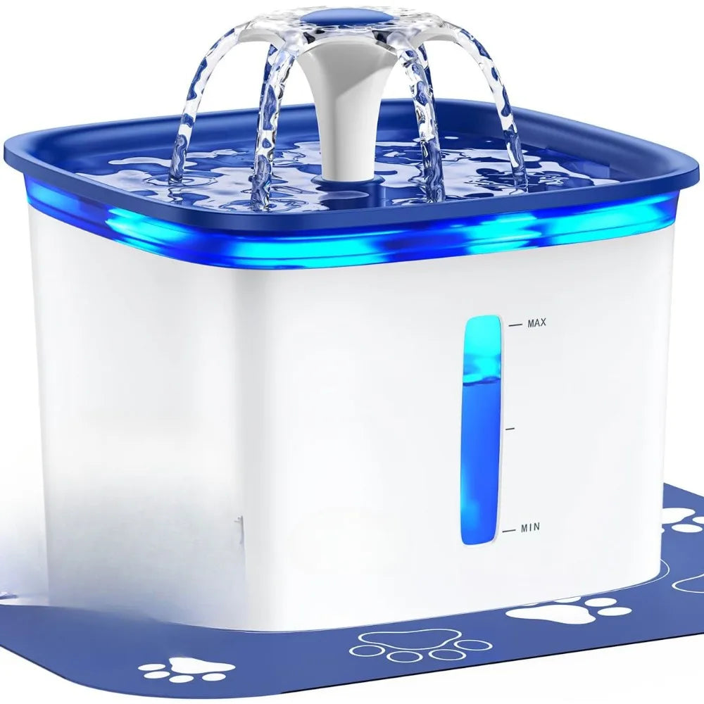 95oz/2.8L Pet Fountain, Automatic Cat/Dog Water Fountain with Replacement Filters