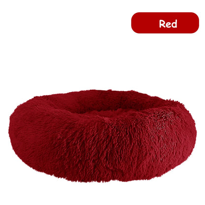 Warm Soft Donut Dog Bed