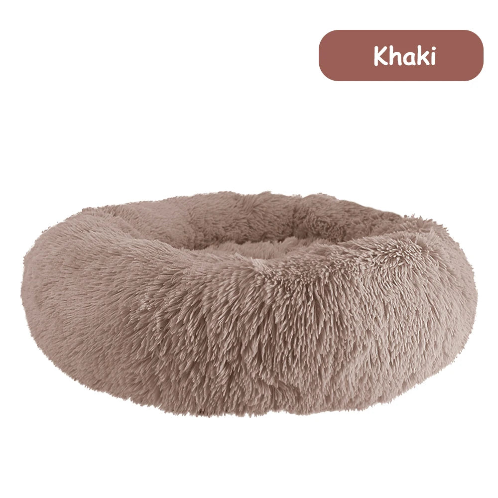 Warm Soft Donut Dog Bed