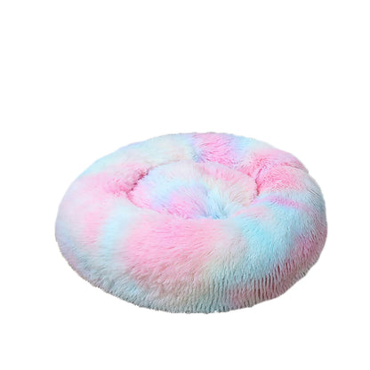 Warm Soft Donut Dog Bed