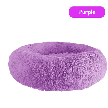 Warm Soft Donut Dog Bed