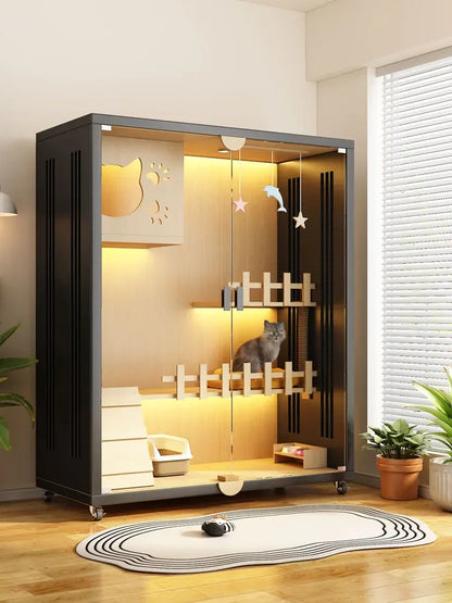 Large Free Space Luxury Cat Villa Cabinet