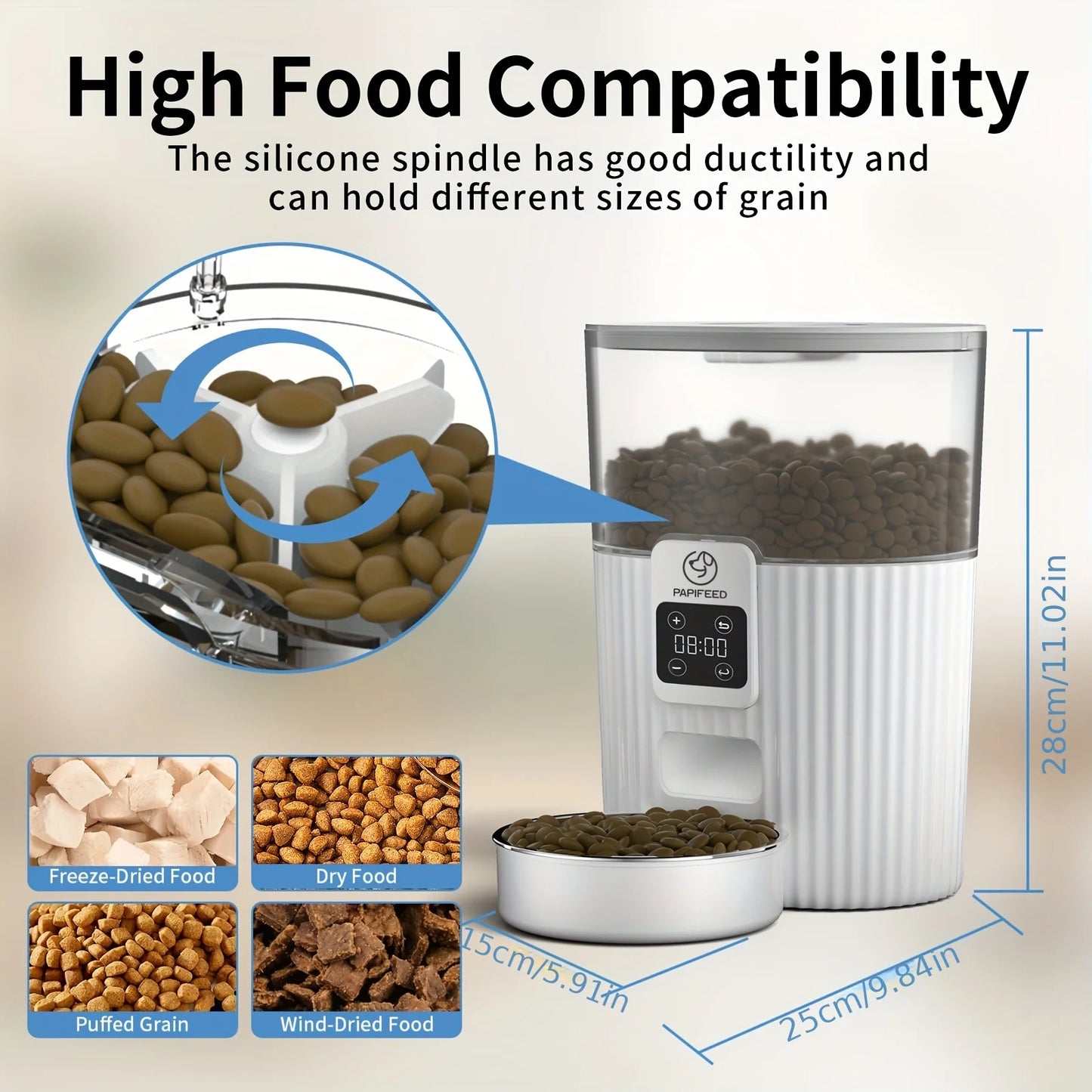 PAPIFEED cat automatic feeder or dog fixed feeding machine