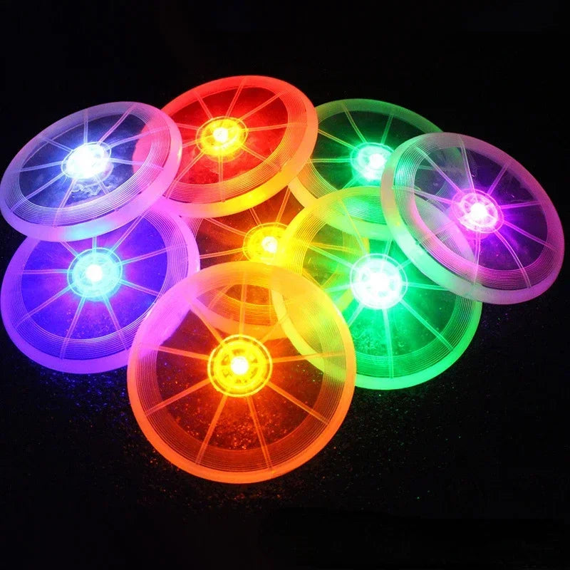 Pet supplies dog toy LED luminous flying disk dog training and chew toys