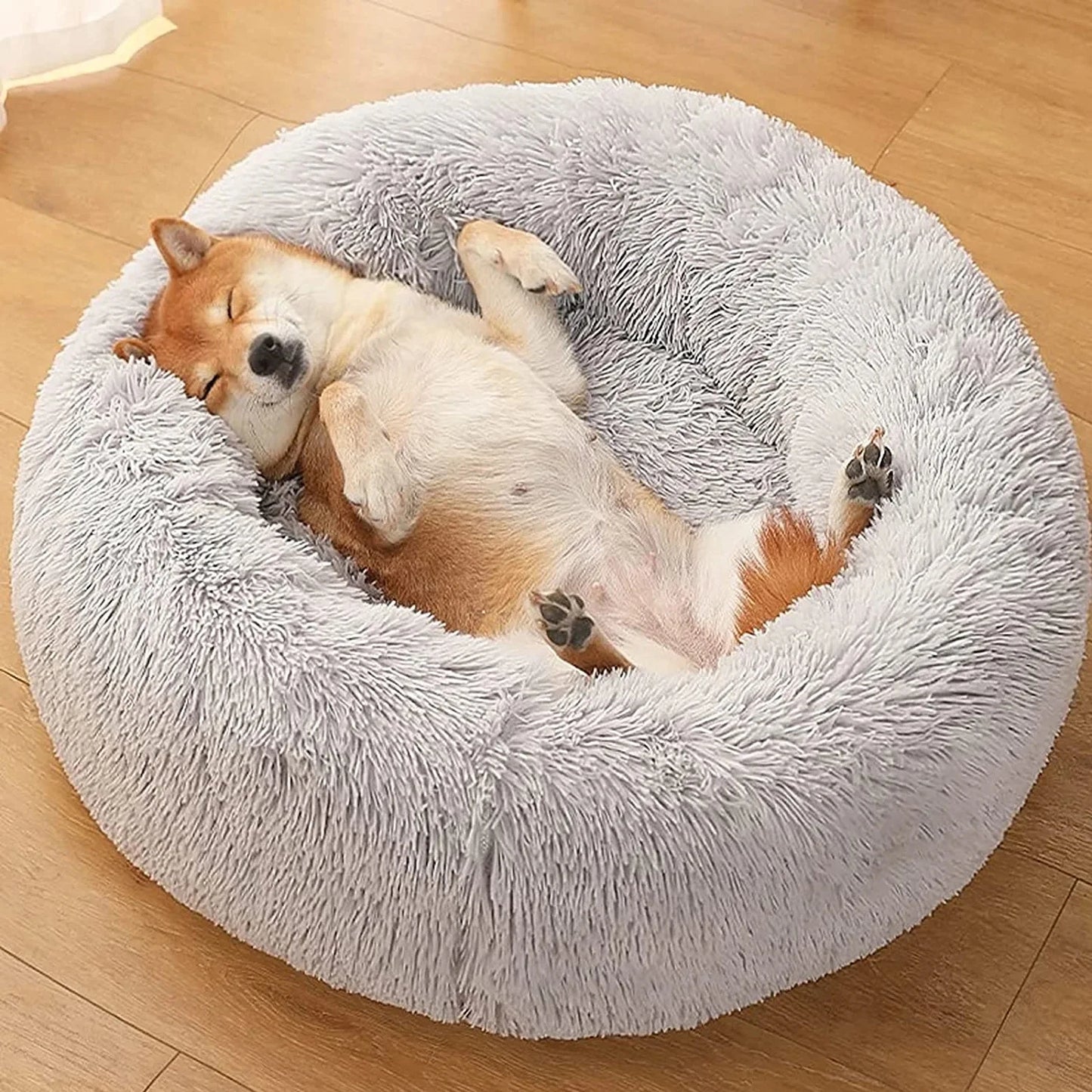 Warm Soft Donut Dog Bed