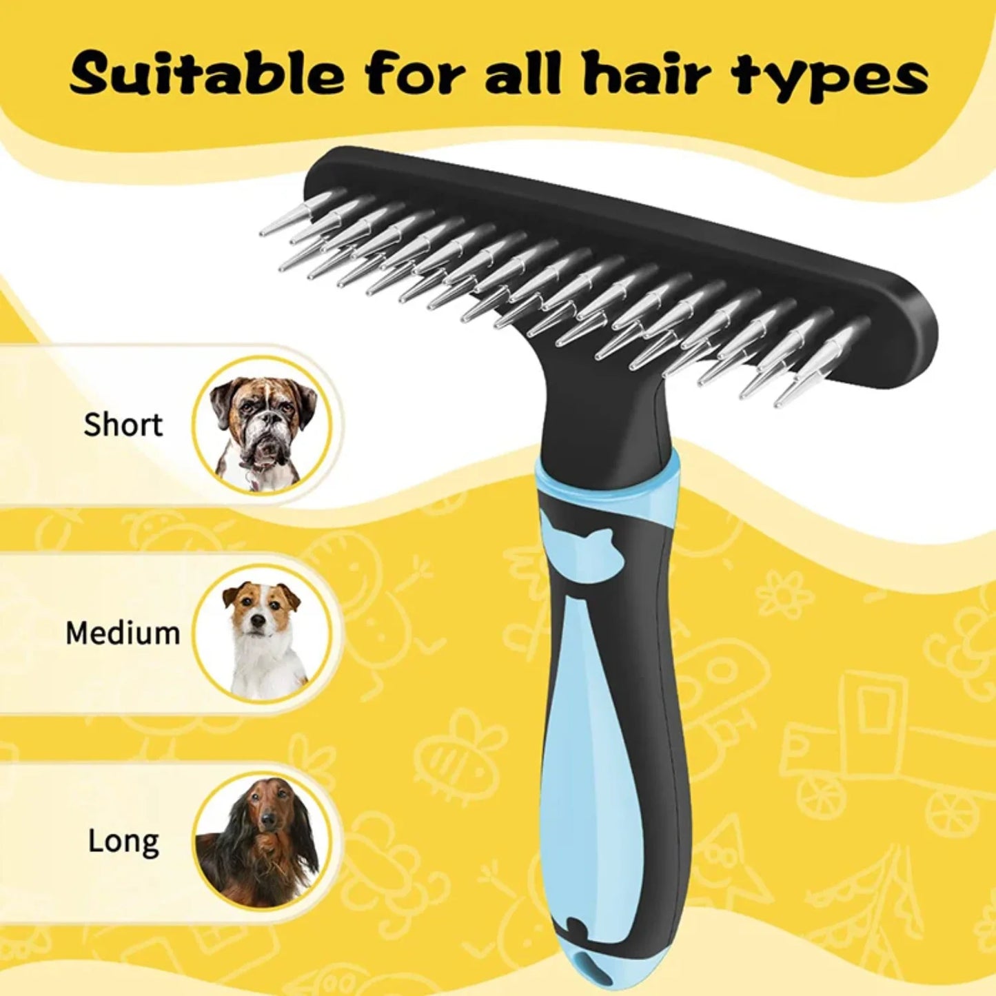 Pet De-shedding Undercoat Brush