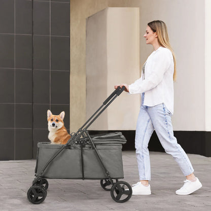 Wedyvko Luxury 80 lbs  Pet Stroller