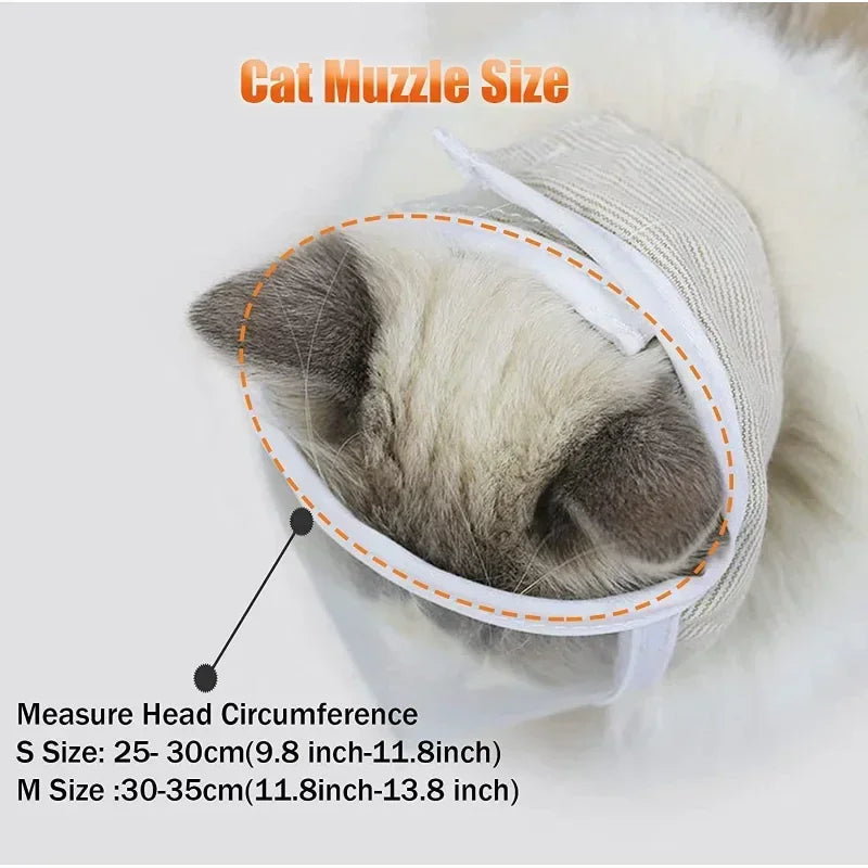 Clear Breathable Muzzle For Small Animals