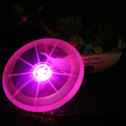 Pet supplies dog toy LED luminous flying disk dog training and chew toys