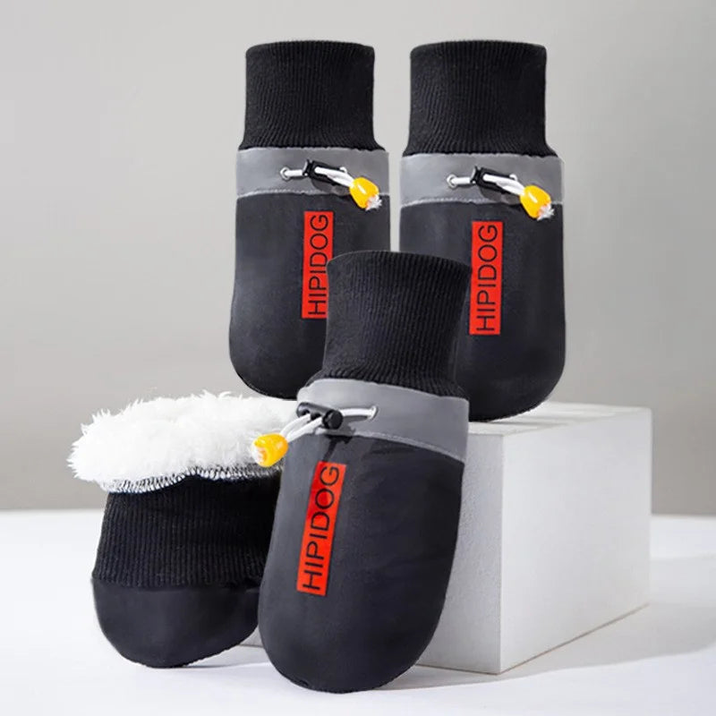 4PCS Winter Pet Dog Shoes