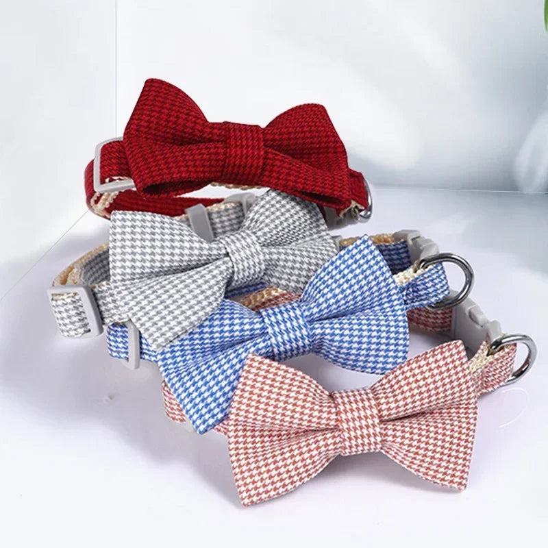 Plaid Bowtie Collar for dogs/cats