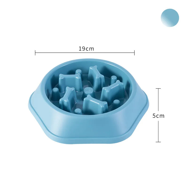 Anti-choking slow feeder pets bowls