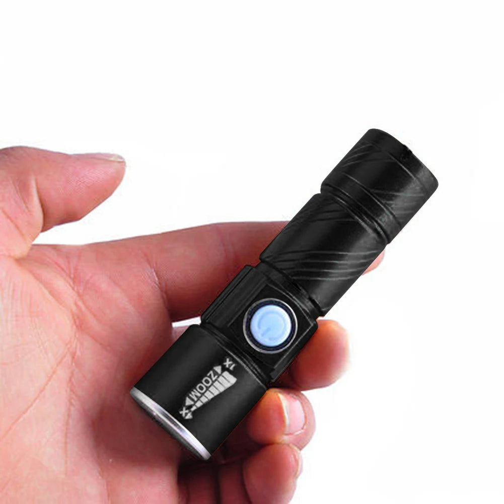 Mini UV Flashlight 365nm Fluorescent USB Charging Ultraviolet Blacklight 600mAh for Dog Cat Urine Pet Stains