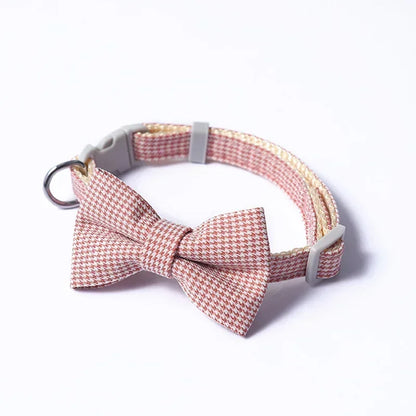 Plaid Bowtie Collar for dogs/cats