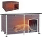 59.1" Large Outdoor Dog House with Insulated Liner