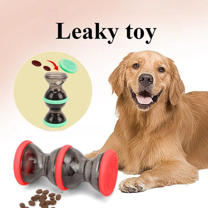 Pet leaky food rolling dog puzzle