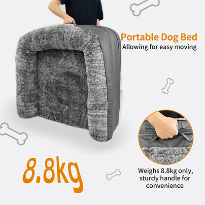 Foldable Human Dog Bed for Adult 2 in 1 Calming Bed