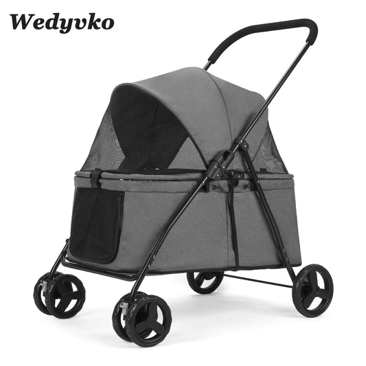 Wedyvko Luxury 80 lbs  Pet Stroller