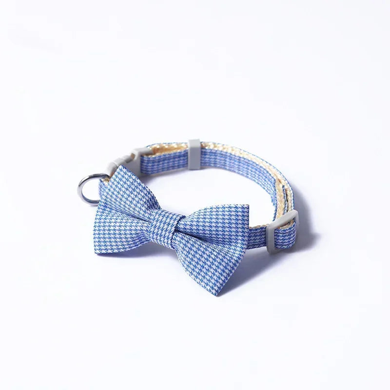 Plaid Bowtie Collar for dogs/cats