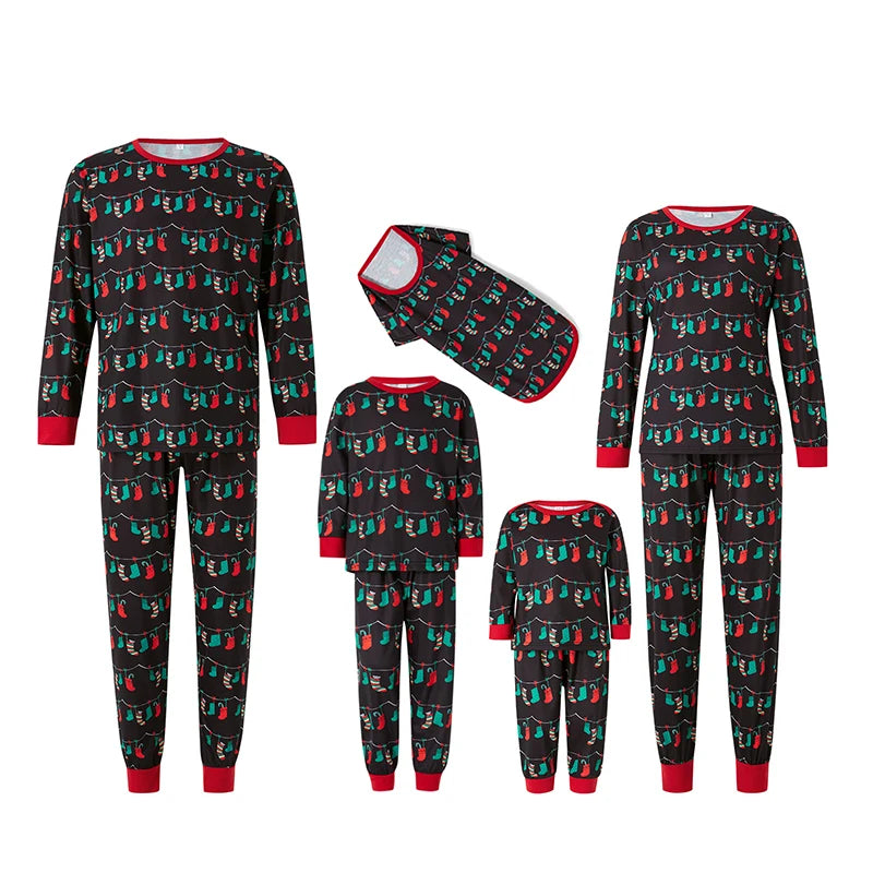 Family Holiday Sleepwear Outfit with pets