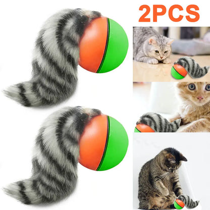 2PC/1PC Cat Rechargeable Automatic Rolling Ball Toys