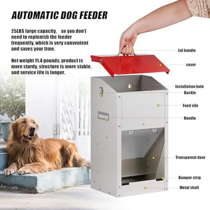 Large Breed Dog Food Gravity Feeder