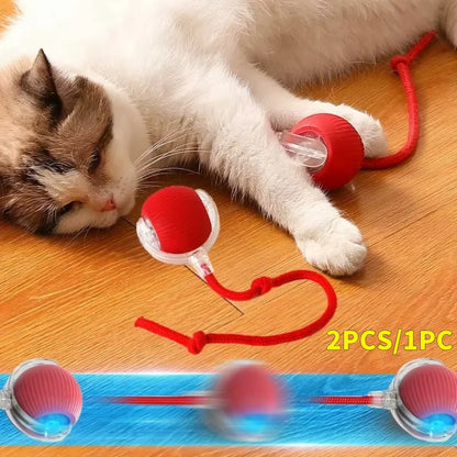 2PC/1PC Cat Rechargeable Automatic Rolling Ball Toys