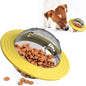 Exciting Blue UFO Flying Saucer Ball Pet Food Dispenser