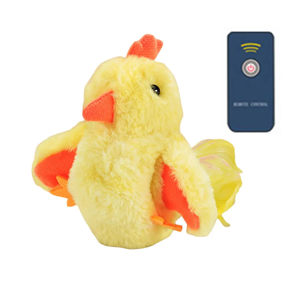 Interactive Electric Squeaky Cat Toys with flying Birds