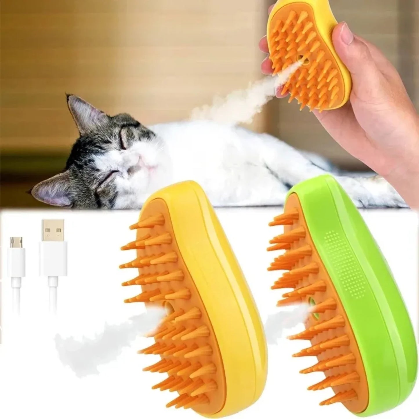 Massage Pet Steam Brush