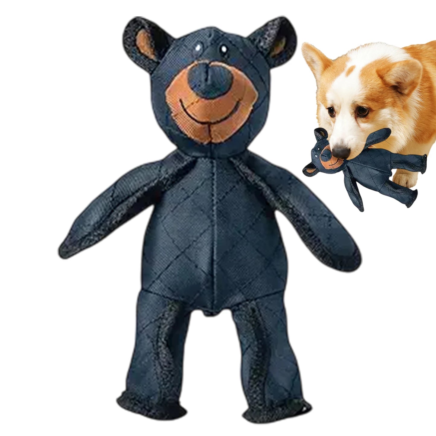 Unbreakable Squeaky Dog Teddy Bear Toy