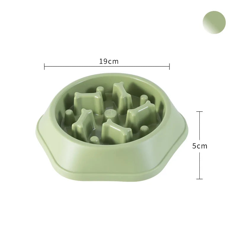 Anti-choking slow feeder pets bowls