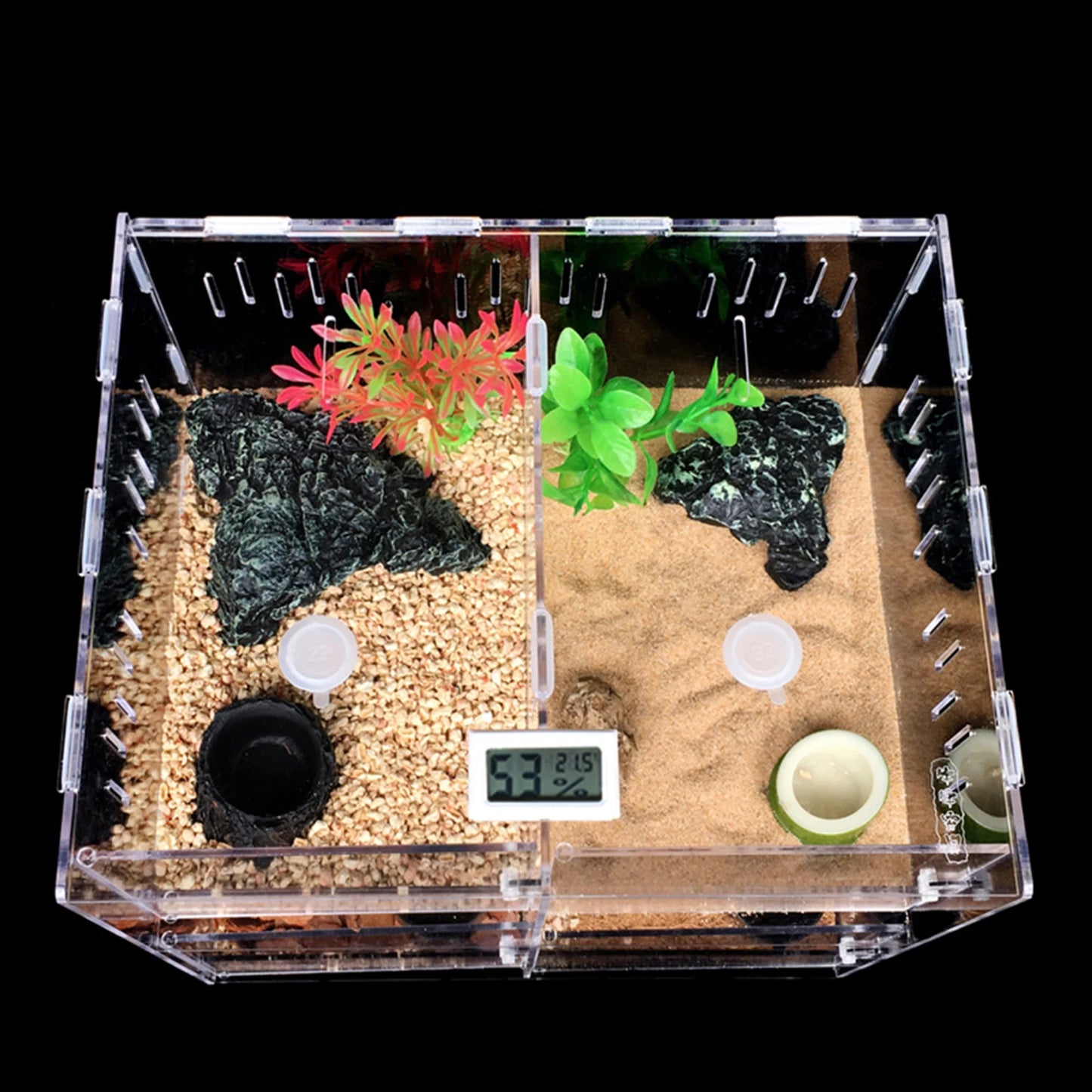 4 Grids Acrylic Pet Lizard Crawling Box