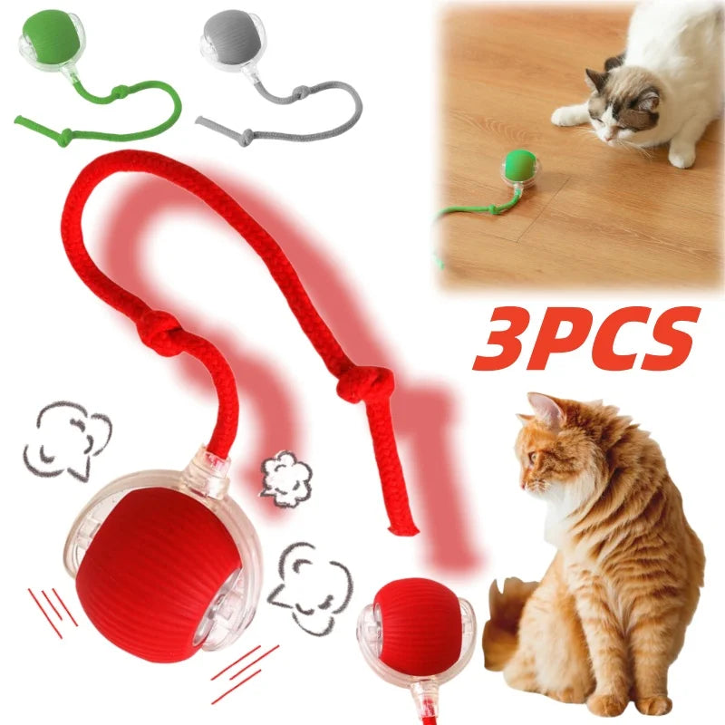 Electric Automatic Rolling Ball Cat Game